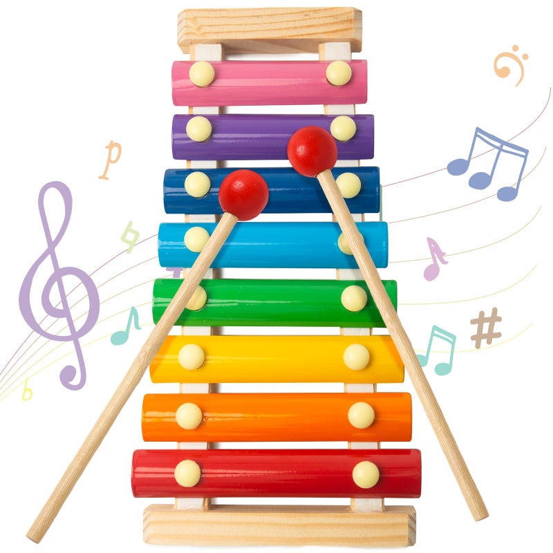 MCPINKY Xylophone for Kids  Xylophone Musical Toy with Child Safe Mallets Educational Musical Instruments Toy for Toddlers 1-3 - Image 1